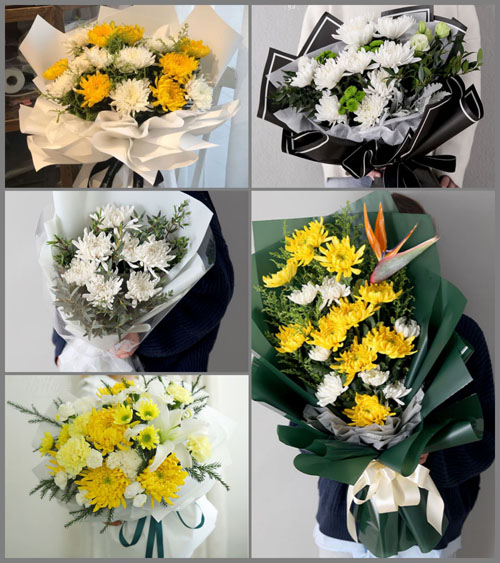 湖北孝感市安陆市棠棣镇天灯村白事花束代送